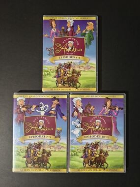 WUNDERKIND LITTLE AMADEUS MOZART Episodes 1-3 & 7-13 DVD Set Discs 1 3 & 4
